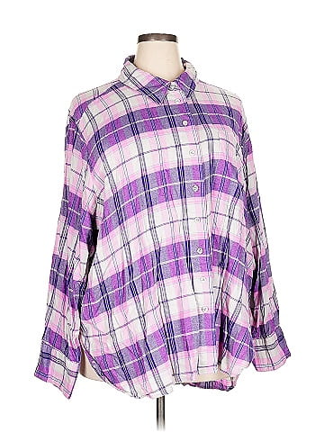 Lane Bryant 3/4 Sleeve Button-Down Shirt (view 1)