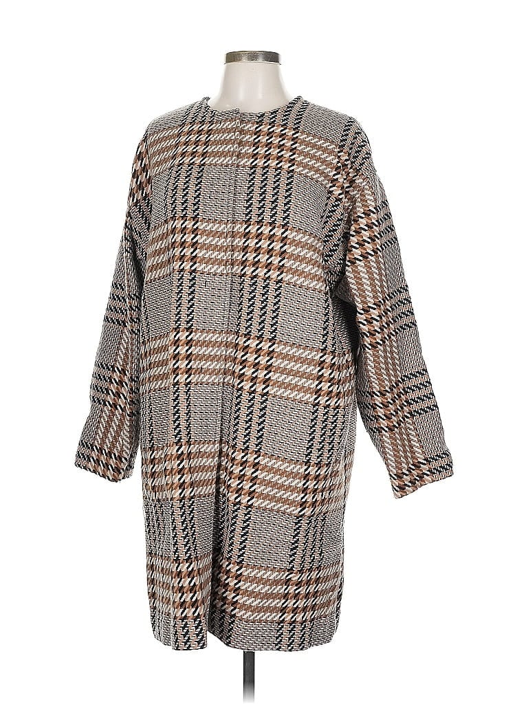 Pre-owned Jjill Poncho In Brown