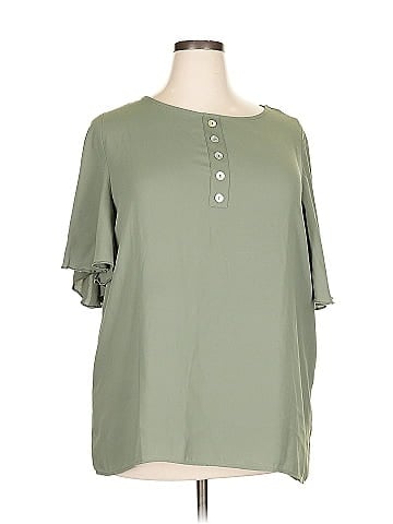 Zenana Premium Short Sleeve Blouse (view 2)