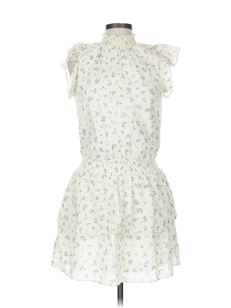 Pre-owned 1.state Casual Dress In White