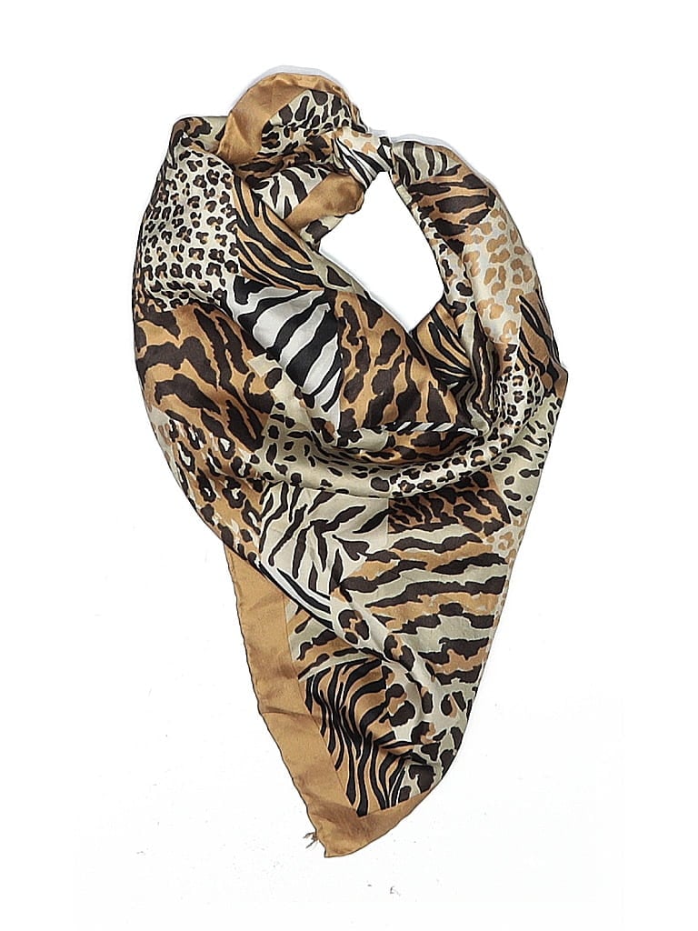 Bill Blass Animal Print Tan Scarf One size - photo 1
