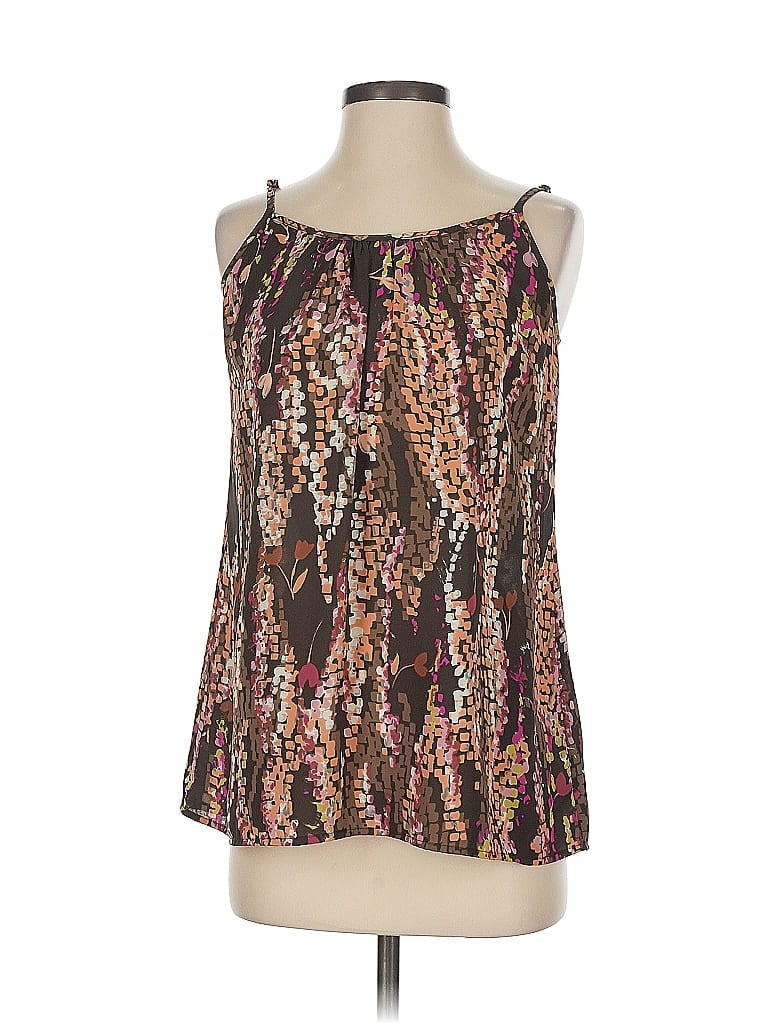 Pre-owned Cabi Sleeveless Blouse In Brown
