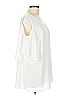 Collection 100% Polyester Ivory Sleeveless Blouse Size L (estimated) - photo 4