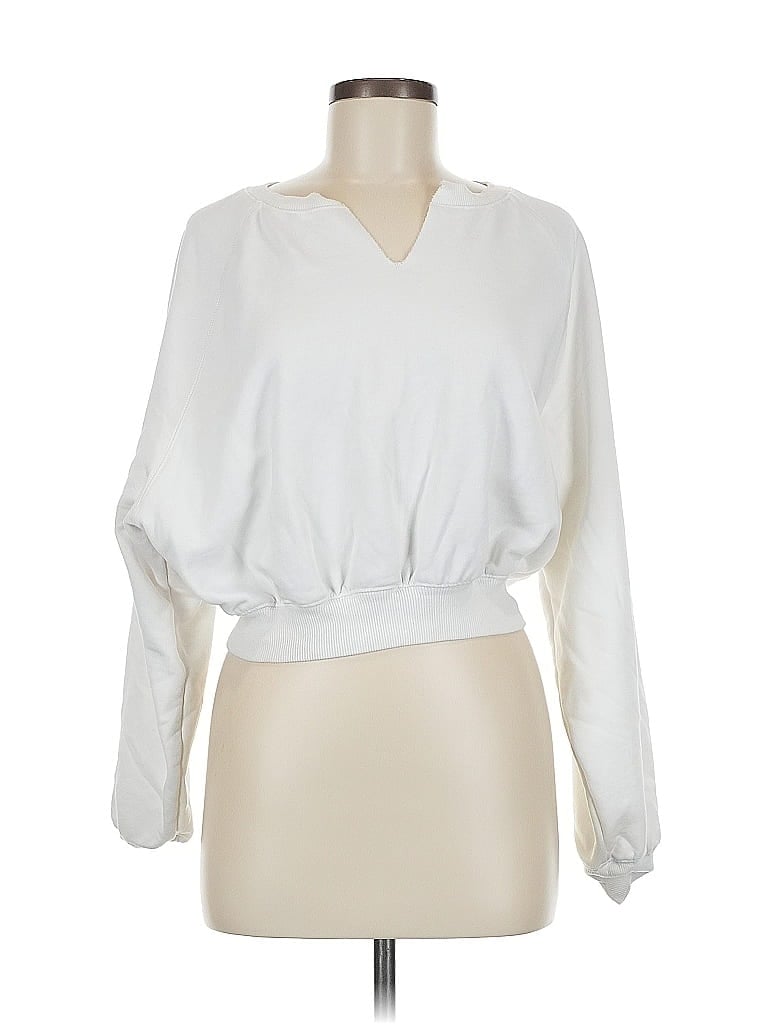 Pre-owned Nia Cardigan Sweater In White