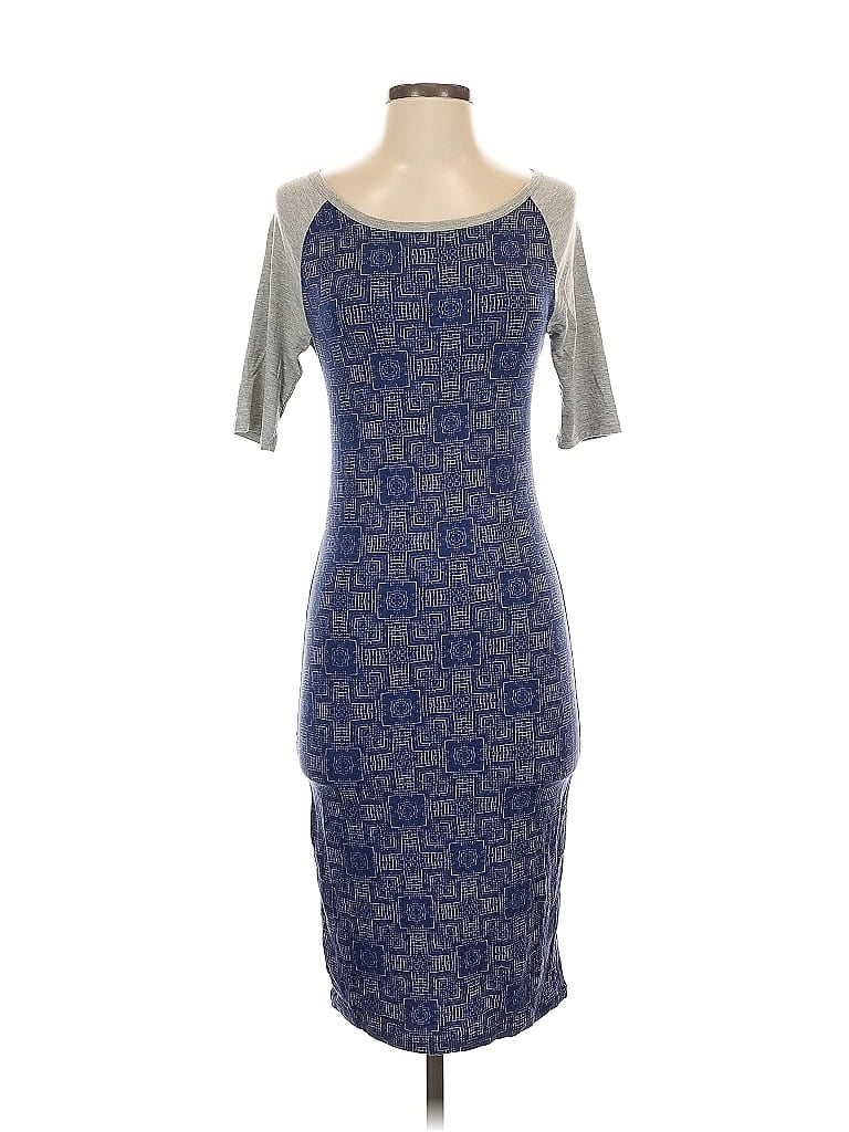 Pre-owned Lularoe Cocktail Dress In Blue