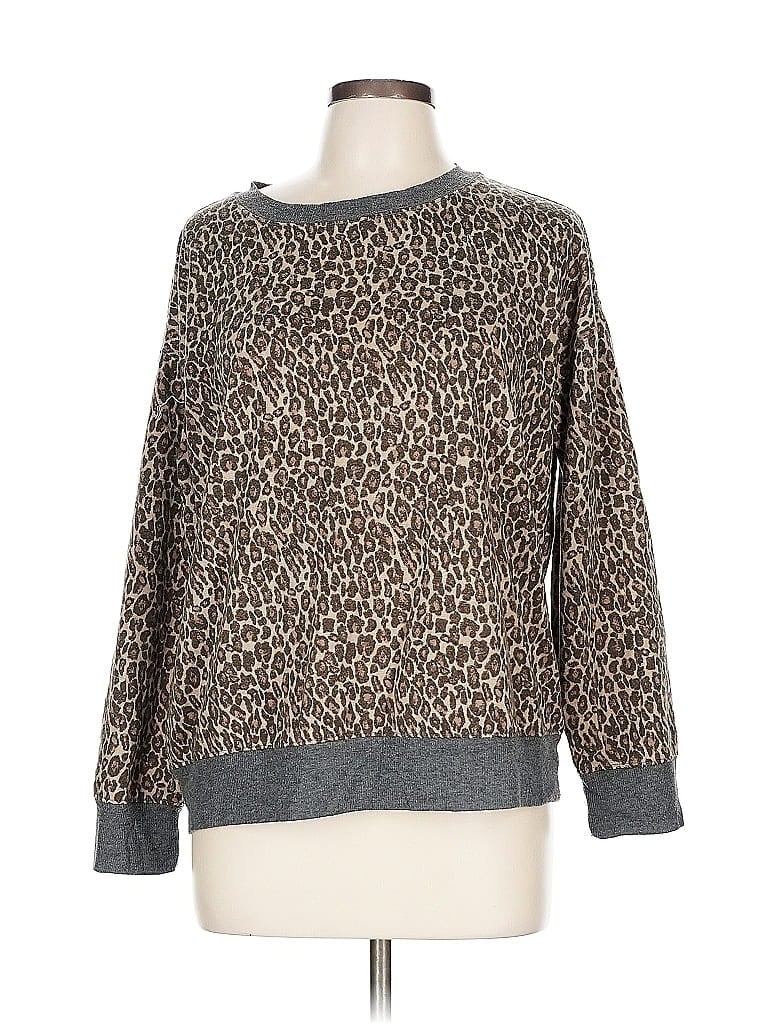 Pre-owned Splendid Pullover Sweater In Brown