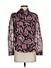 Jude Connally 100% Polyester Paisley Purple Long Sleeve Blouse Size XS - photo 1
