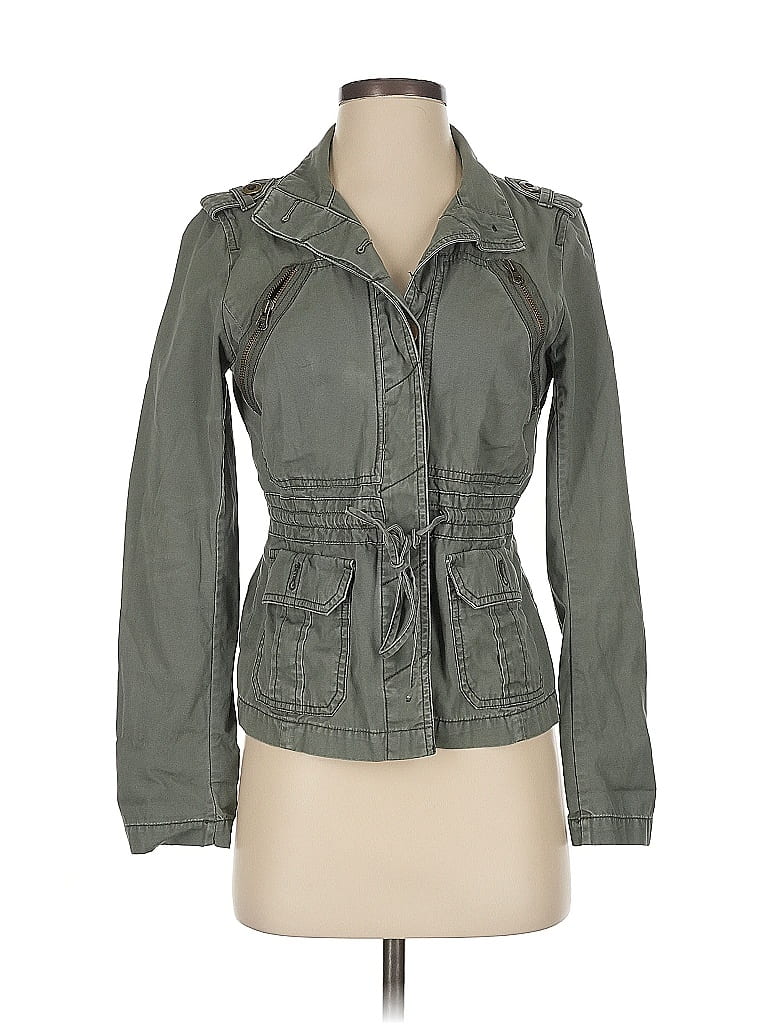 Pre-owned Ann Taylor Loft Jacket In Green