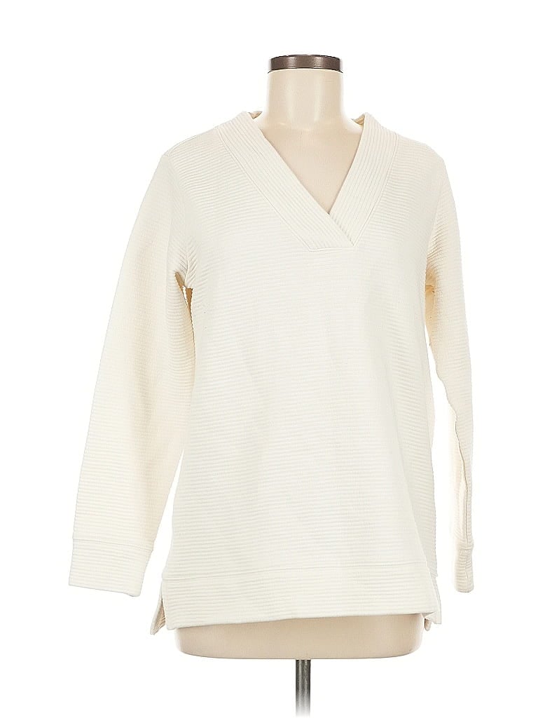 Pre-owned St. John's Bay Pullover Sweater In White