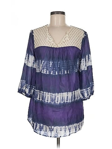 Calypso St. Barth For Target 3/4 Sleeve Silk Top (view 1)