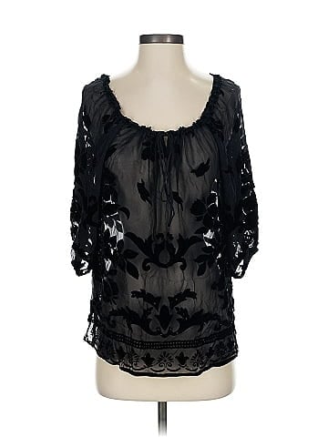 Hale Bob 3/4 Sleeve Silk Top (view 1)