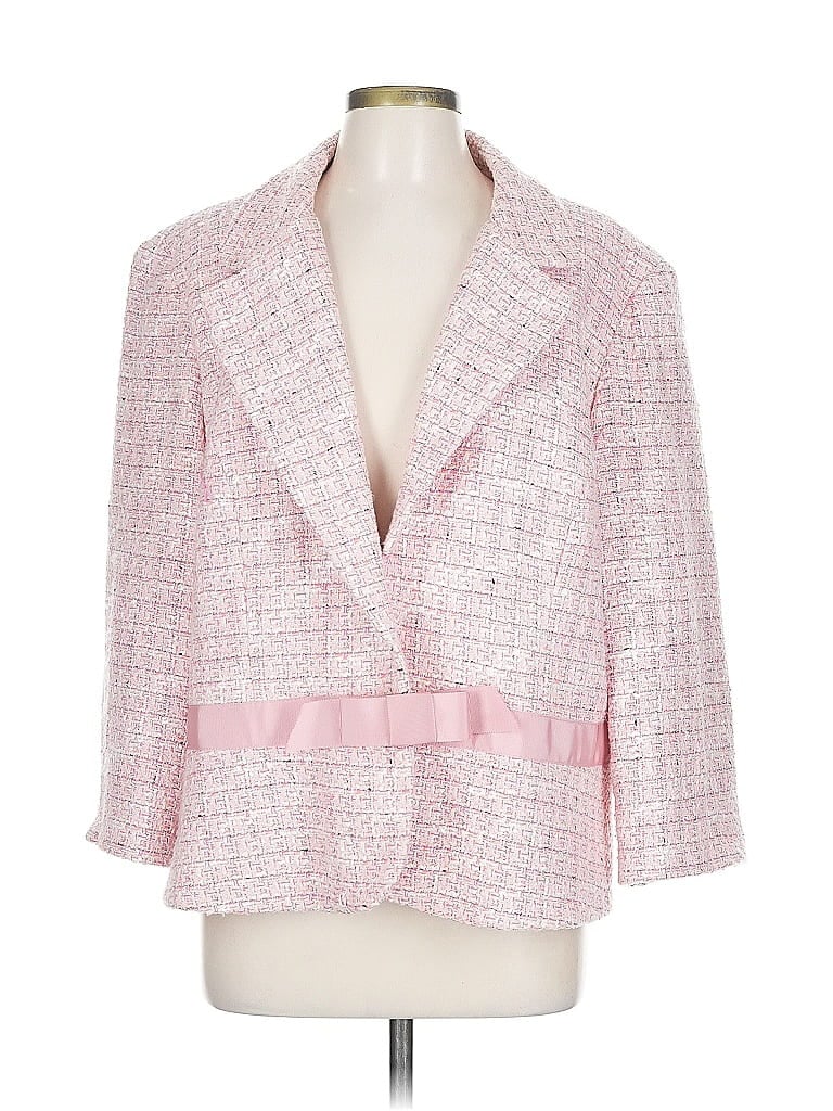 Donna Ricco Tweed Pink Blazer Size L (estimated) - photo 1