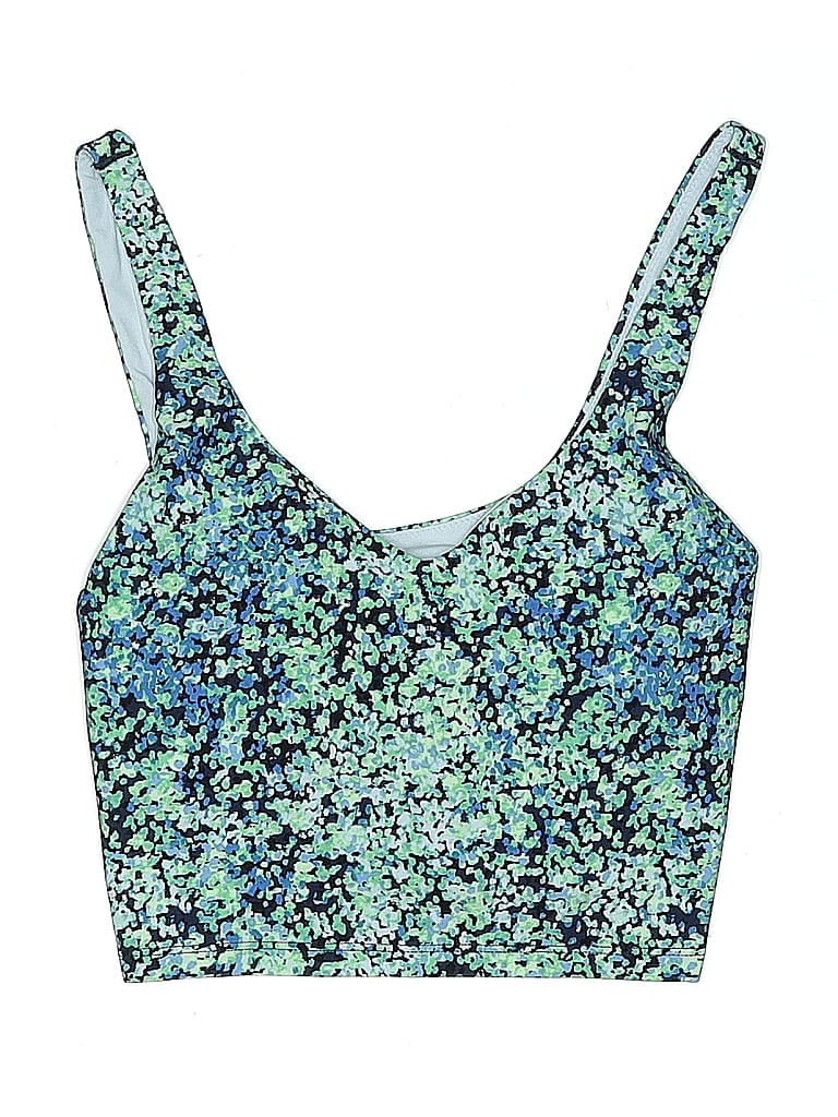 Pre-owned Offline By Aerie Swimsuit Top Blue Paisley Pattern Swimwear