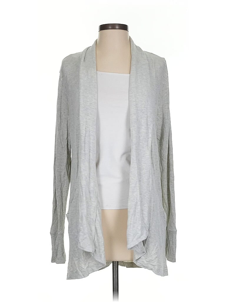 Pre-owned Nicole Miller Cardigan Sweater In Gray