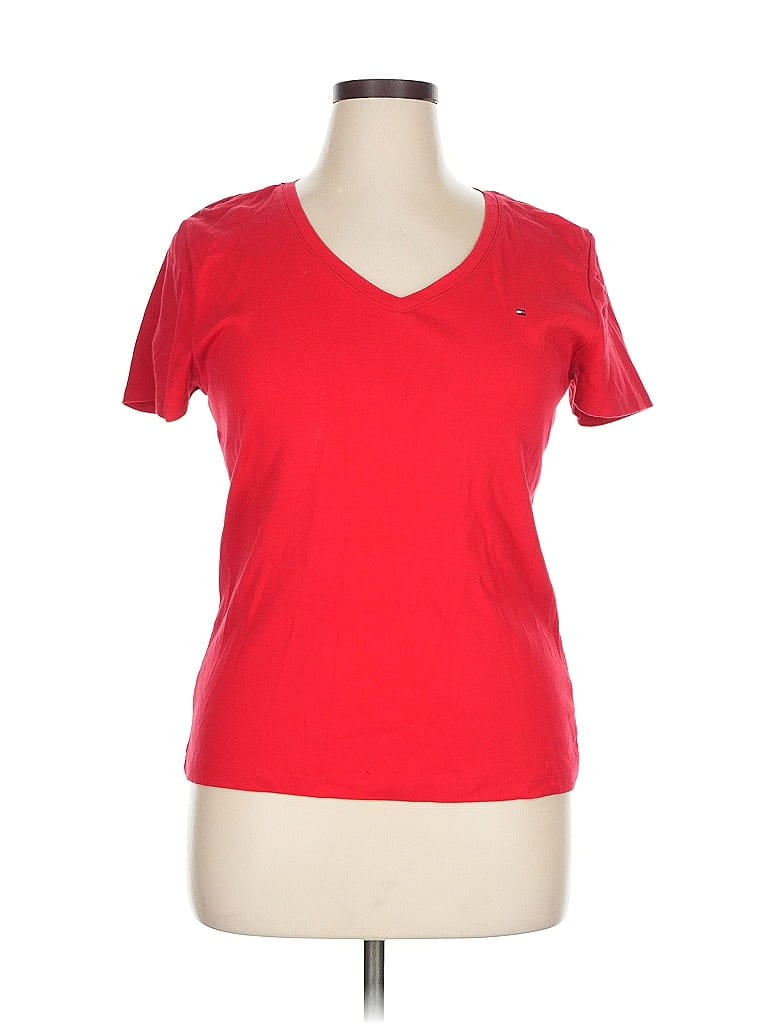 Pre-owned Tommy Hilfiger Active T-shirt In Red