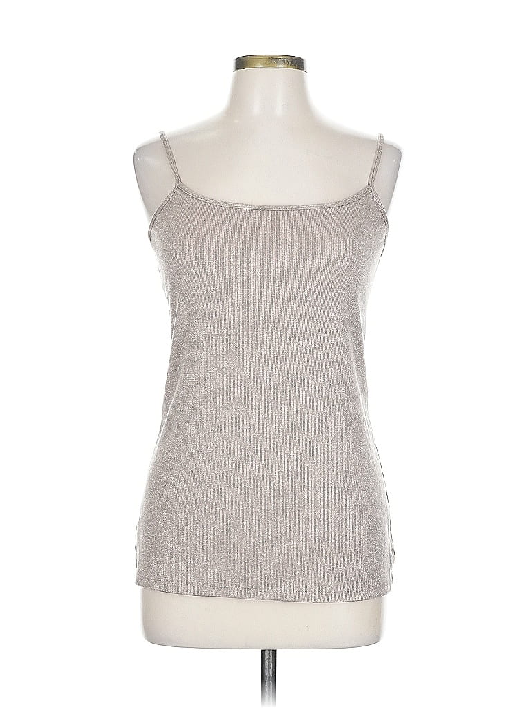 Pre-owned Ann Taylor Loft Outlet Tank Top Gray Strapless Neckline Tops