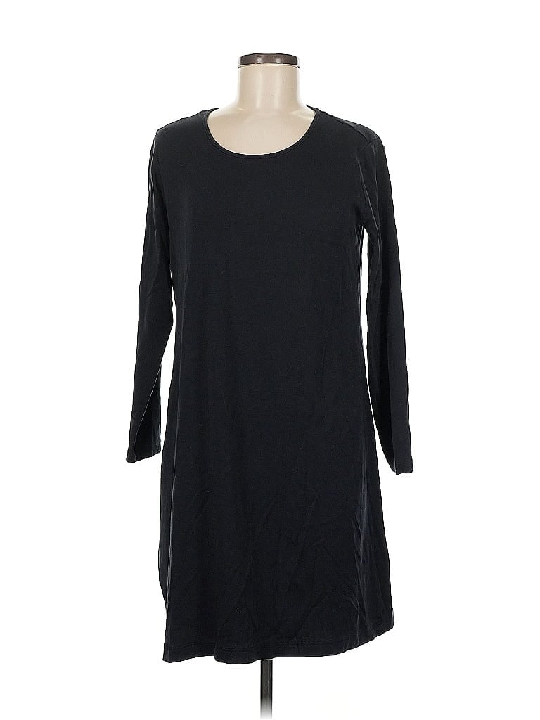 Pre-owned Lands' End Casual Dress In Black