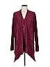 LOGO by Lori Goldstein Burgundy Cardigan Size M - photo 1