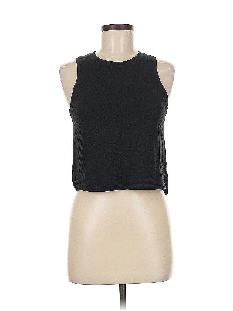 Pre-owned Unbranded Sleeveless T-shirt In Black