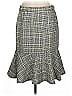 Kasper 100% Polyester Tweed Gray Black Formal Skirt Size 6 - photo 2