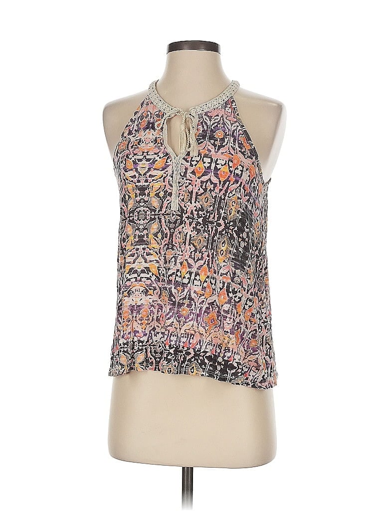 Pre-owned Lucky Brand Sleeveless Blouse In Purple