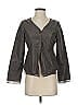 Eileen Fisher 100% Silk Gray Jacket Size P (petite) - photo 1
