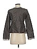 Eileen Fisher 100% Silk Gray Jacket Size P (petite) - photo 2