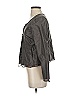 Eileen Fisher 100% Silk Gray Jacket Size P (petite) - photo 5