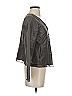 Eileen Fisher 100% Silk Gray Jacket Size P (petite) - photo 4