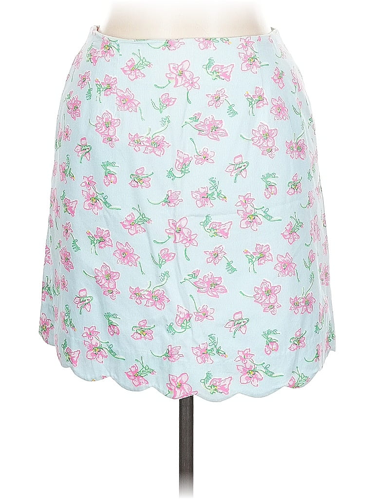 Robe Lilly Pulitzer 100% Soie - Imprimé Floral Rose Et Vert - Taille 6 (Occasion Très Bon État)