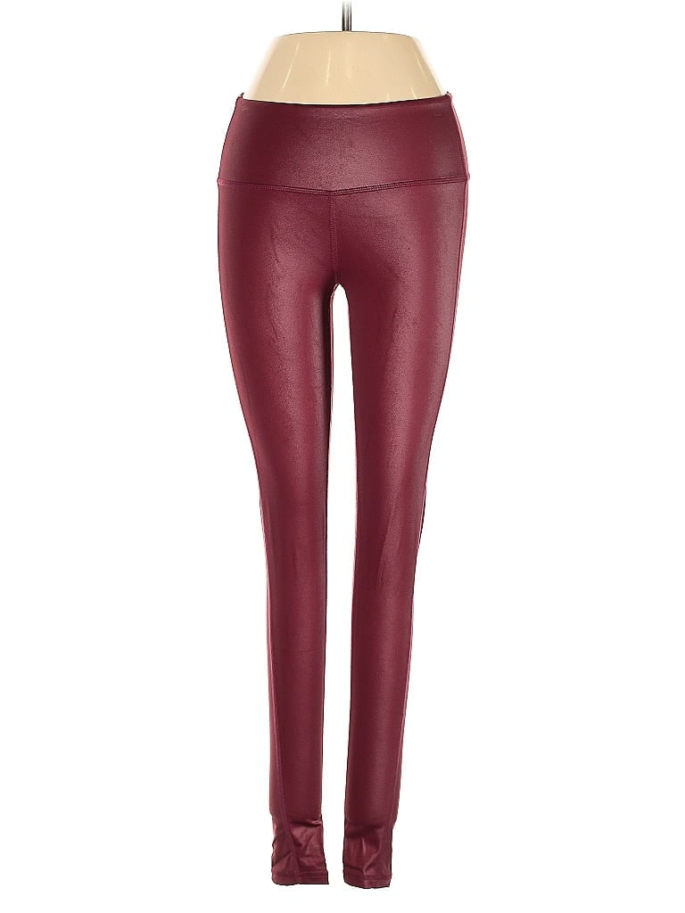 Pre-owned Peach Leggings In Burgundy