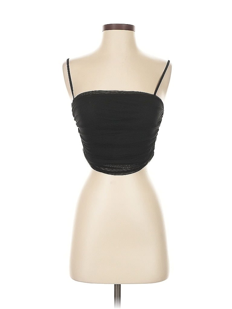 Pre-owned Lulus Sleeveless Top Black Sweetheart Neckline Tops