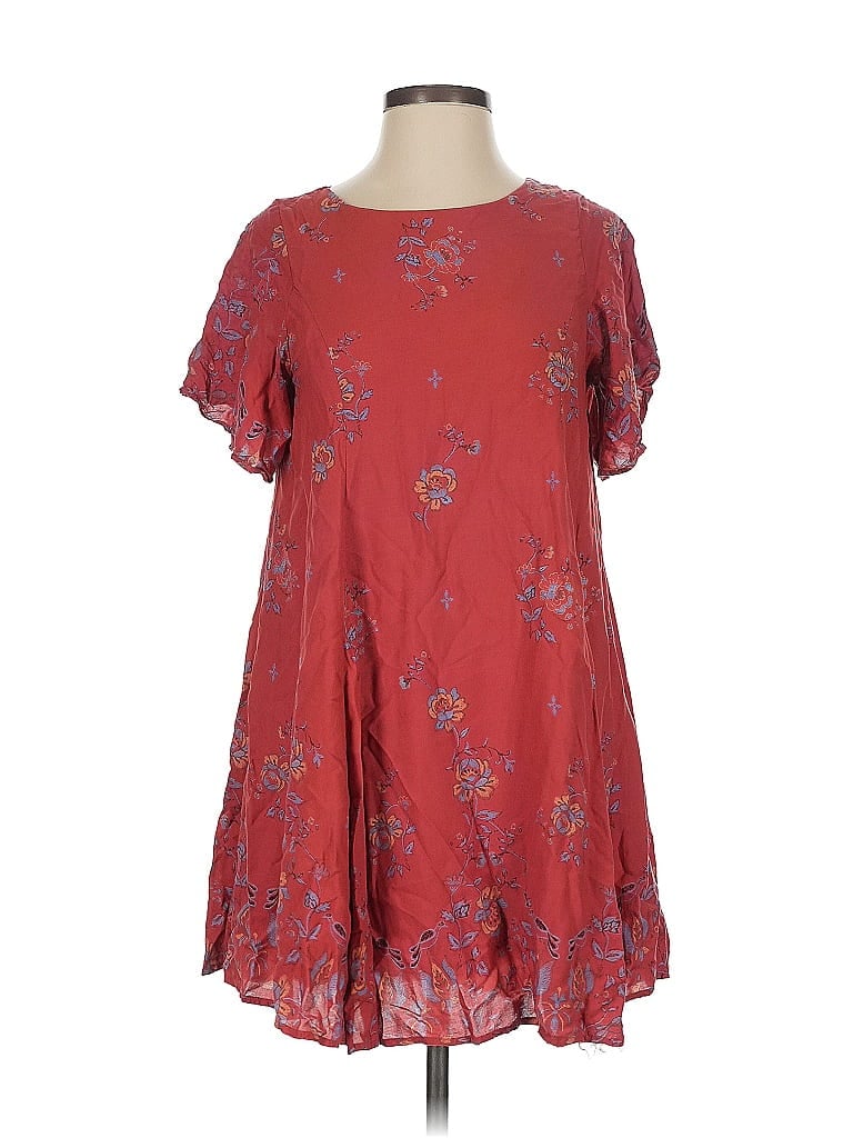 Pre-owned Kimchi Blue Casual Dress In Burgundy