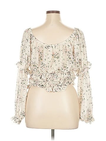 Pinch 3/4 Sleeve Blouse (view 2)