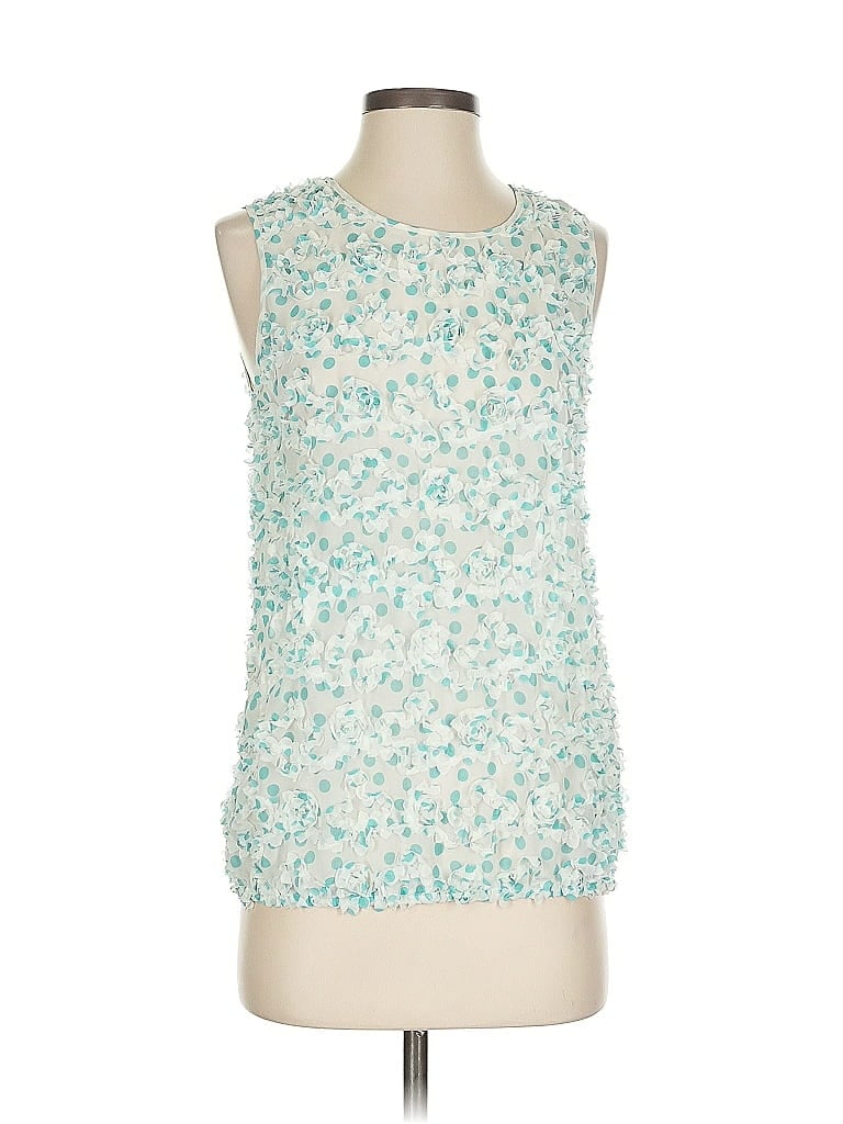 Pre-owned Sophie Max Sleeveless Blouse In Blue