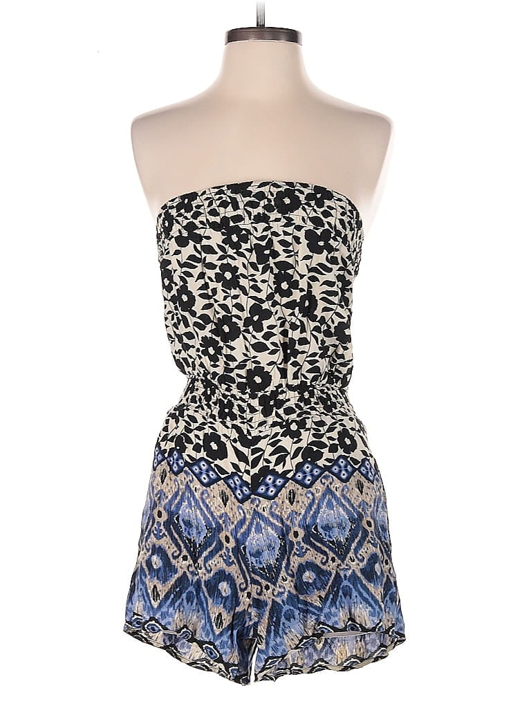 Pre-owned Xhilaration Romper In Blue