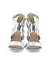 J.Crew Metallic Silver Heels Size 6 1/2 - photo 2