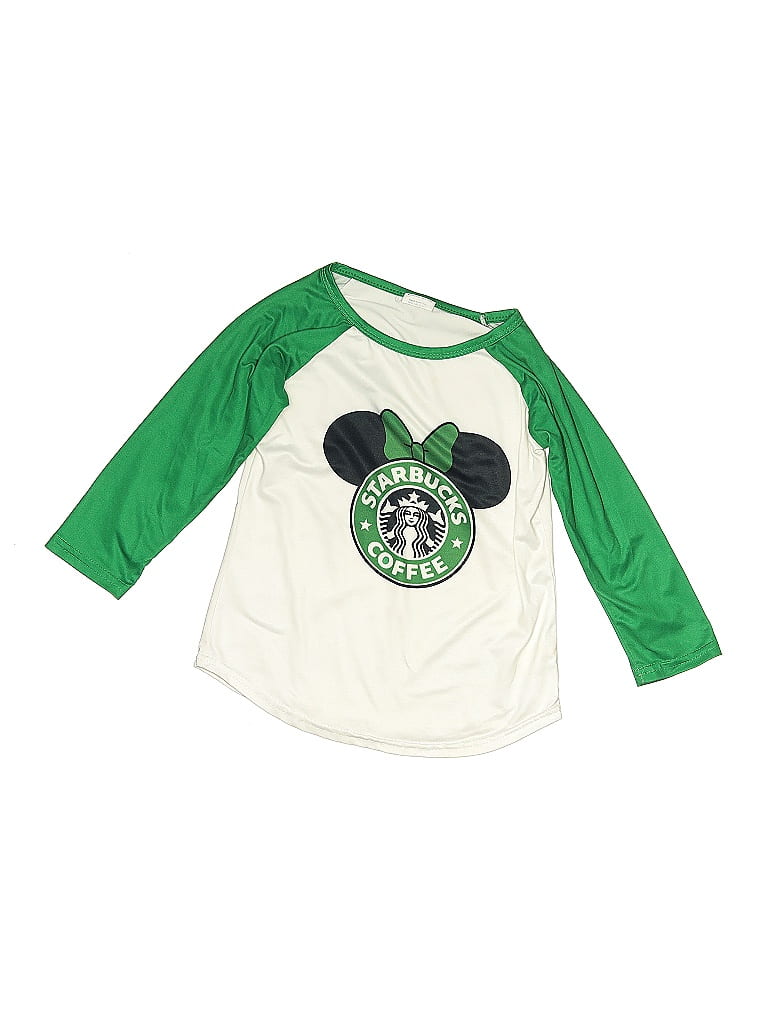 Pre-owned Unbranded Kids' 3/4 Sleeve T-shirt In Green