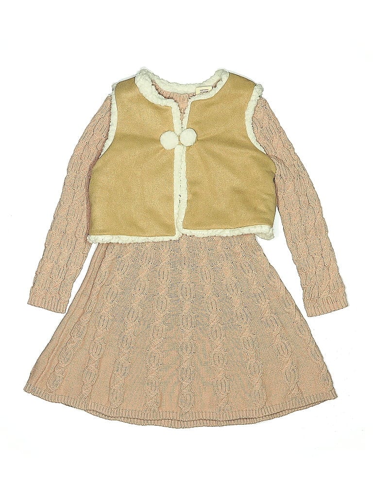 Pre-owned Happily Grey Kids' Dress In Brown