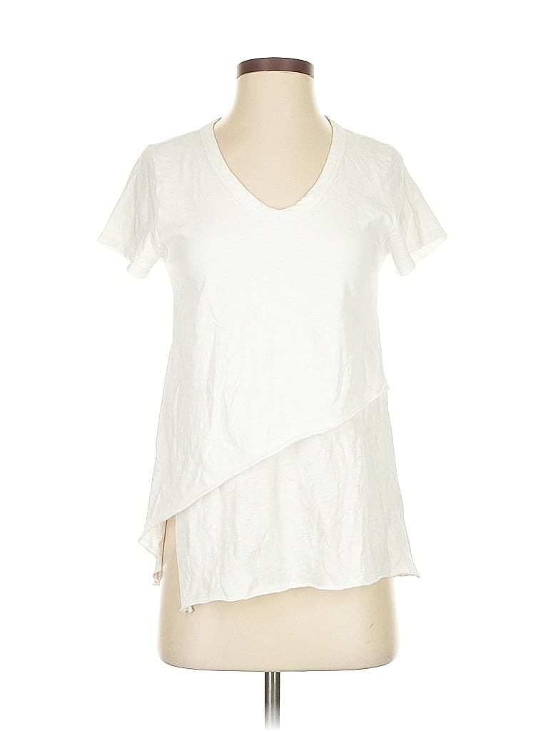 Pre-owned Soft Surroundings Short Sleeve T-shirt In White