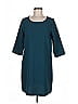 Everly 100% Polyester Solid Teal Green Casual Dress Size M - photo 1