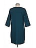Everly 100% Polyester Solid Teal Green Casual Dress Size M - photo 2