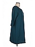 Everly 100% Polyester Solid Teal Green Casual Dress Size M - photo 4