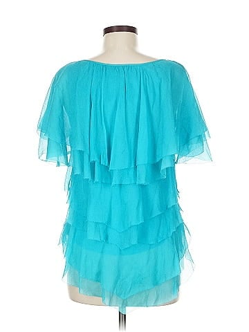 Catherine Malandrino Short Sleeve Silk Top (view 2)