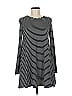 Glamorous Stripes Black Casual Dress Size 8 - photo 1
