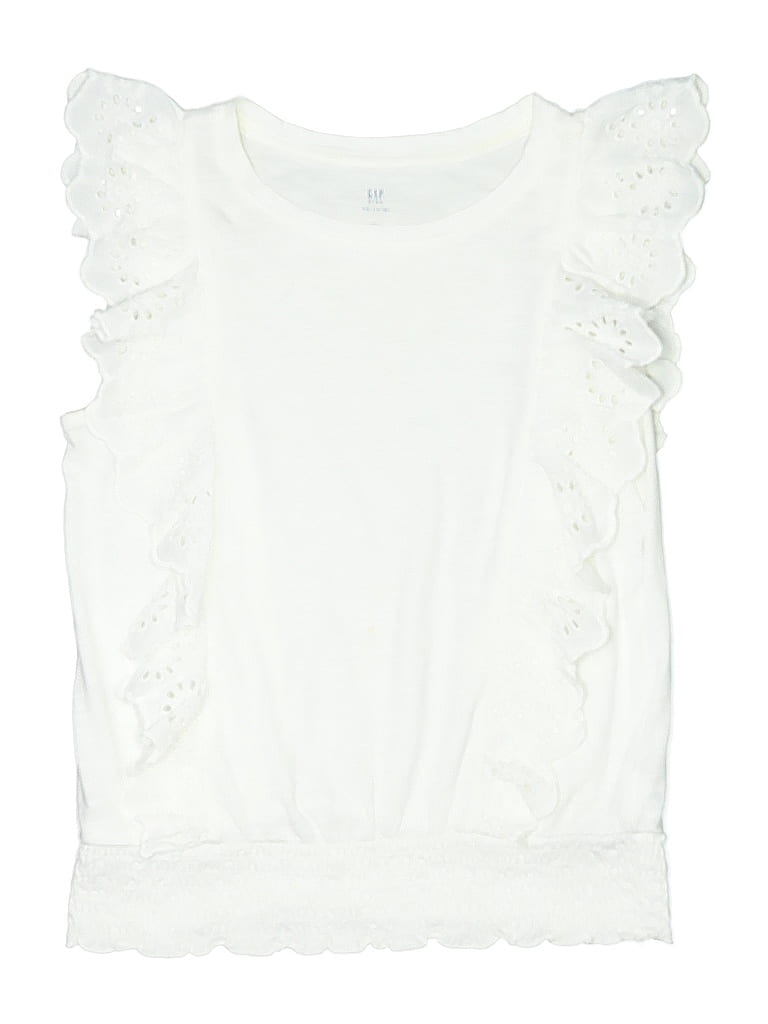 Gap Kids 100% Cotton White Sleeveless Blouse Size 2XL (kids) - photo 1