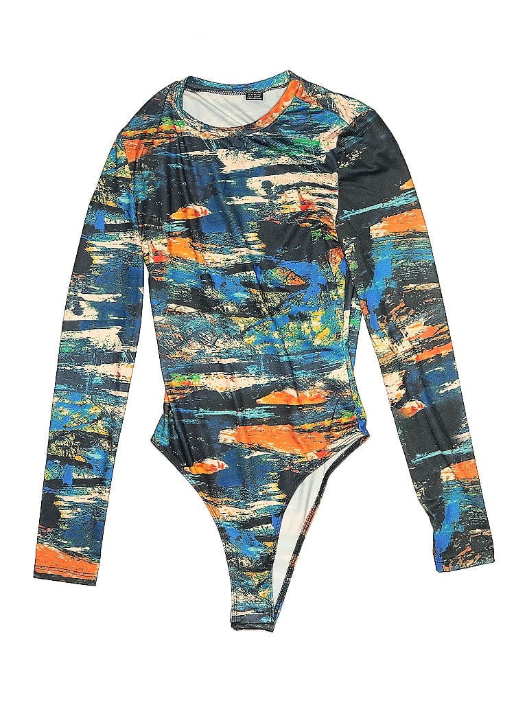 Pre-owned Shein Bodysuit In Blue