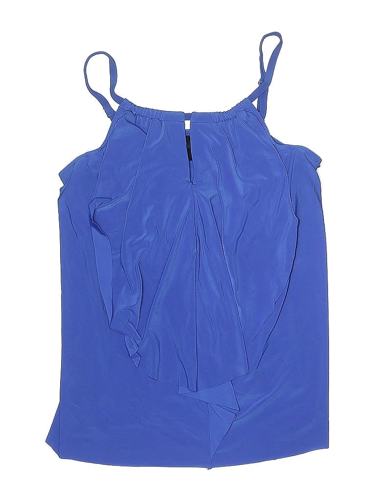 Pre-owned Miraclesuit Swimsuit Top Blue Swimwear