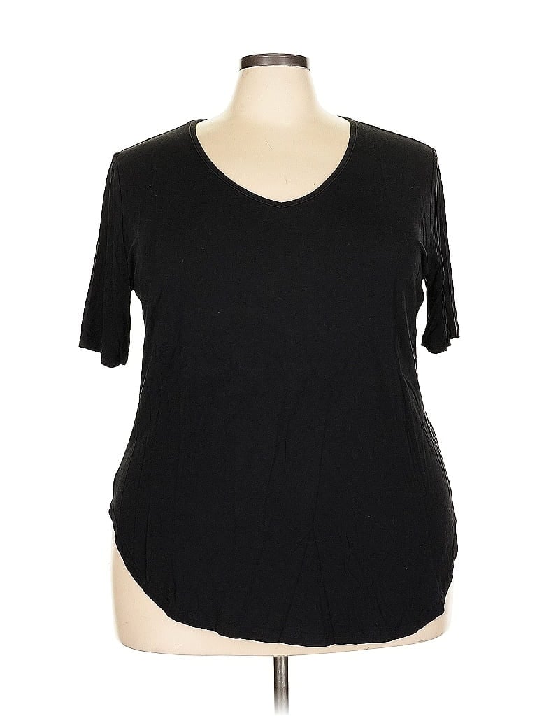 Pre-owned Unbranded Short Sleeve T-shirt In Black