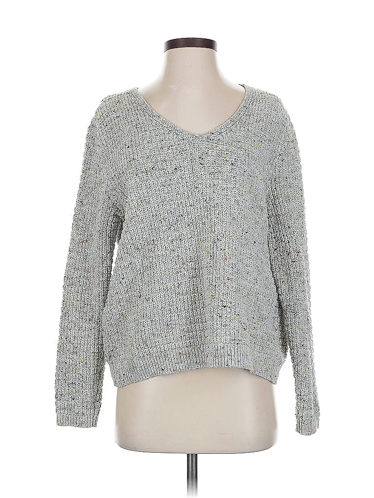 Pre-owned Universal Thread Pullover Sweater In Silver